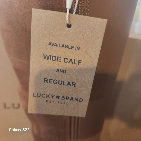 Lucky Brand "Quenbe" Latte Riding Boots. NIB. Size 6.5 - Picture 7 of 11